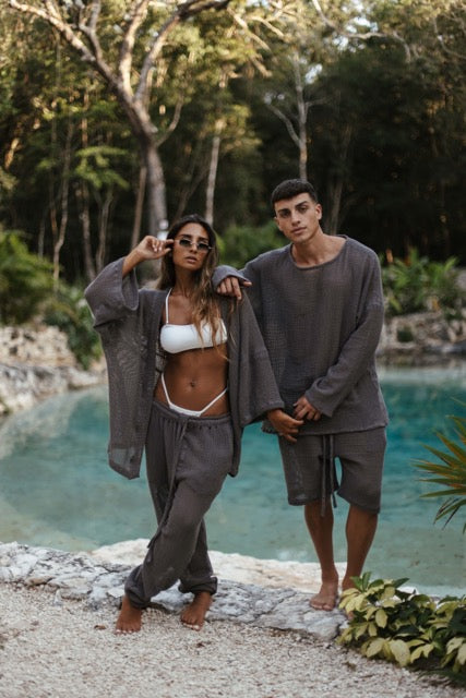 TULUM HEAVY KNIT LONGSLEEVE OXFORD GREY