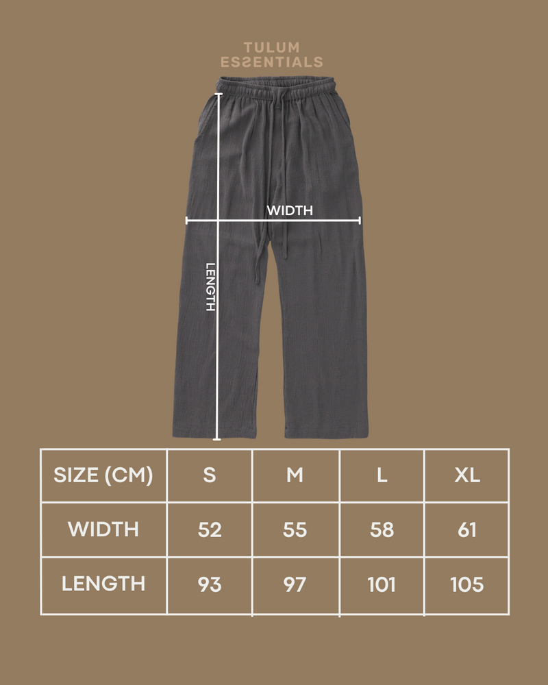 TULUM SUMMER BREEZE PANTS OXFORD GREY