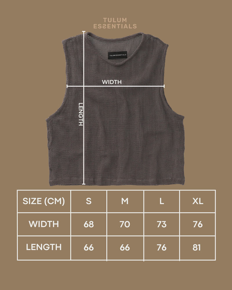 TULUM HEAVY KNIT TANK OXFORD GREY