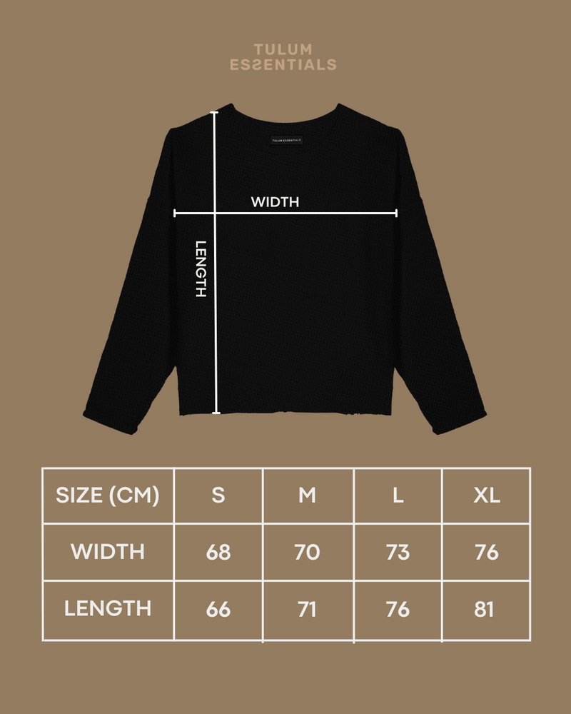 TULUM HEAVY KNITTED LONGSLEEVE SHIRT BLACK