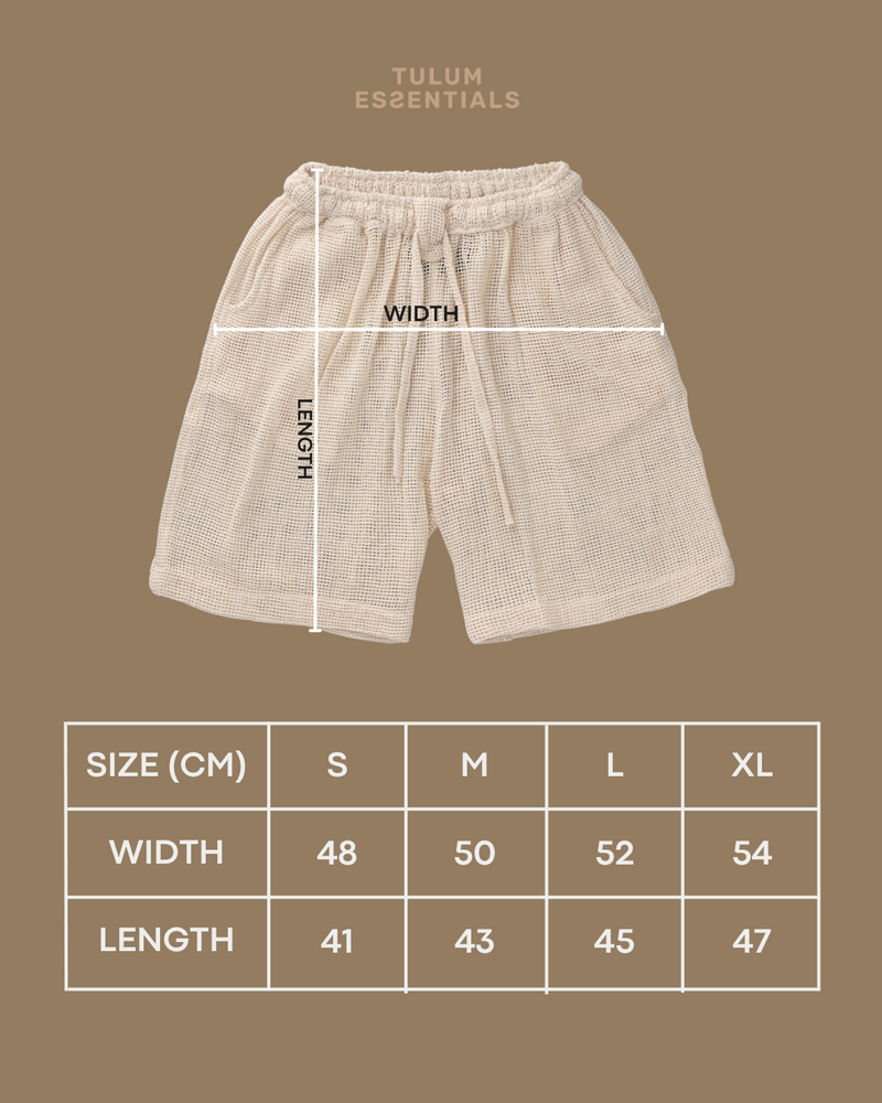 TULUM HEAVY KNIT SHORTS CRUDO
