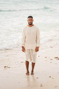 Tulum Heavy Knitted Shorts Crudo