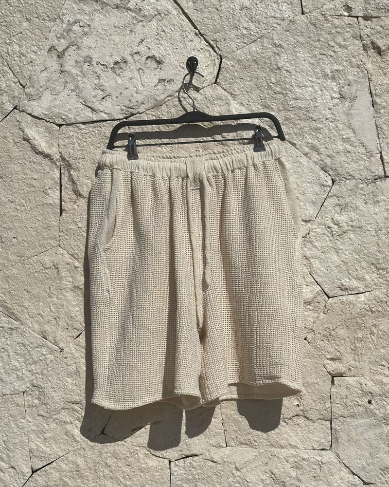 Heavy Knitted Shorts Crudo