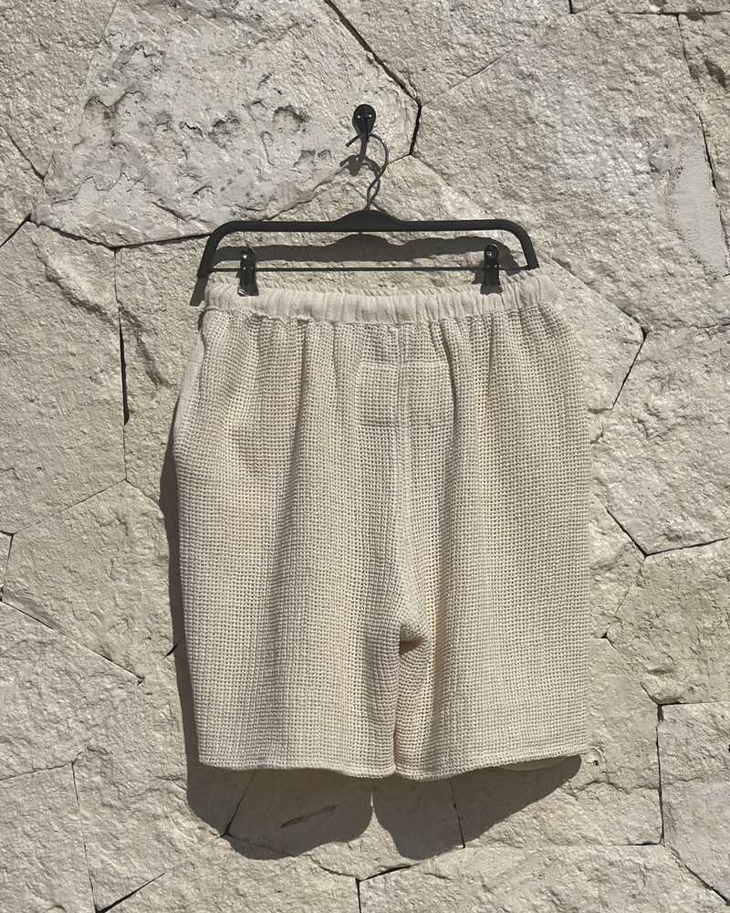 Heavy Knitted Shorts Crudo