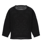 TULUM HEAVY KNITTED LONGSLEEVE SHIRT BLACK
