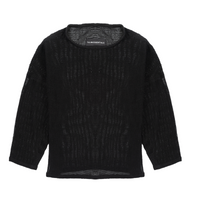 TULUM HEAVY KNITTED LONGSLEEVE SHIRT BLACK