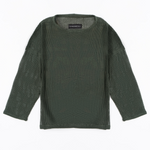 TULUM HEAVY KNITTED LONGSLEEVE SHIRT GREEN