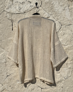TULUM HEAVY KNITTED KIMONO CRUDO