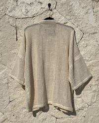 TULUM HEAVY KNITTED KIMONO CRUDO