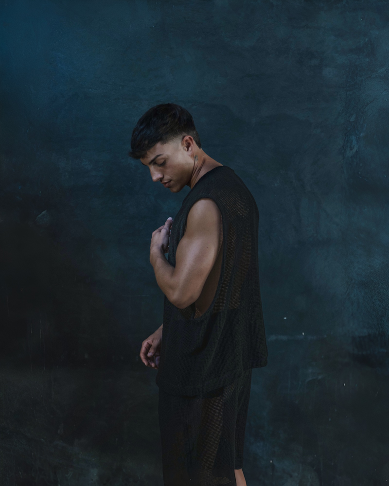 TULUM HEAVY KNIT TANK BLACK