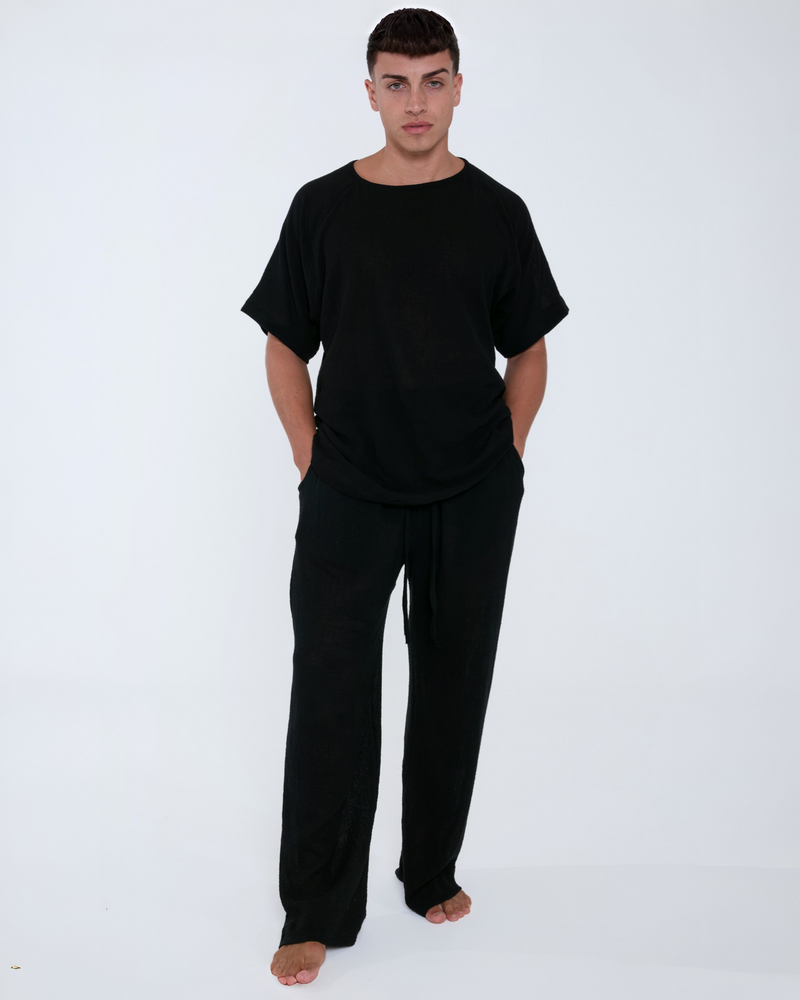 TULUM T-SHIRT GASA OXFORD BLACK