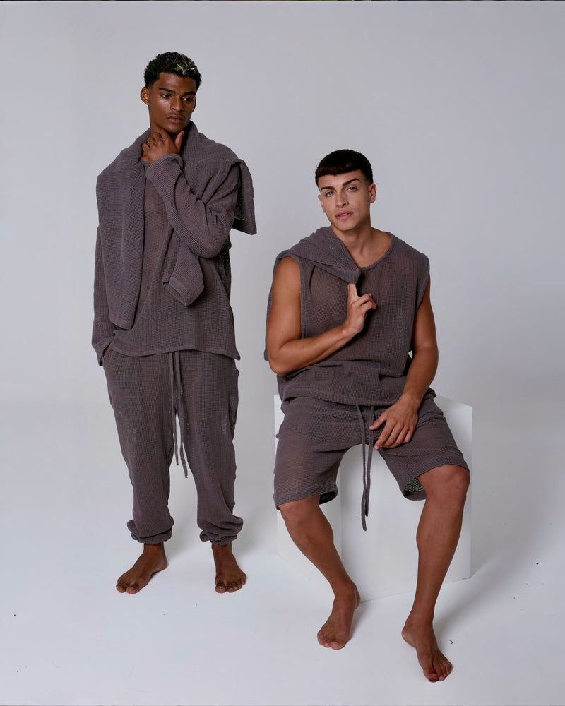TULUM HEAVY KNIT TANK OXFORD GREY