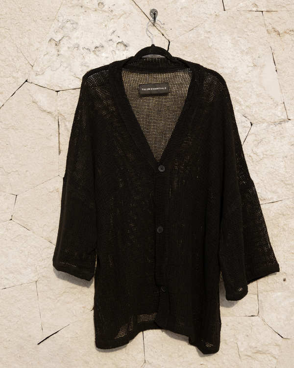 Tulum Kimono Heavy Knitted Black