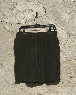 Tulum Heavy Knitted Dual Shorts Green