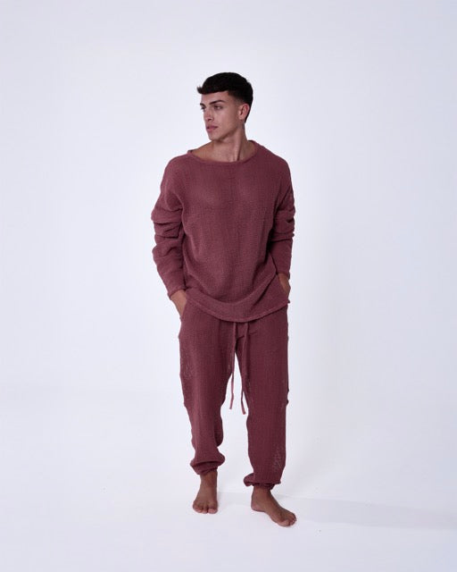 TULUM HEAVY KNIT LONGSLEEVE ROSA