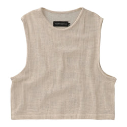 TULUM HEAVY KNIT TANK CRUDO
