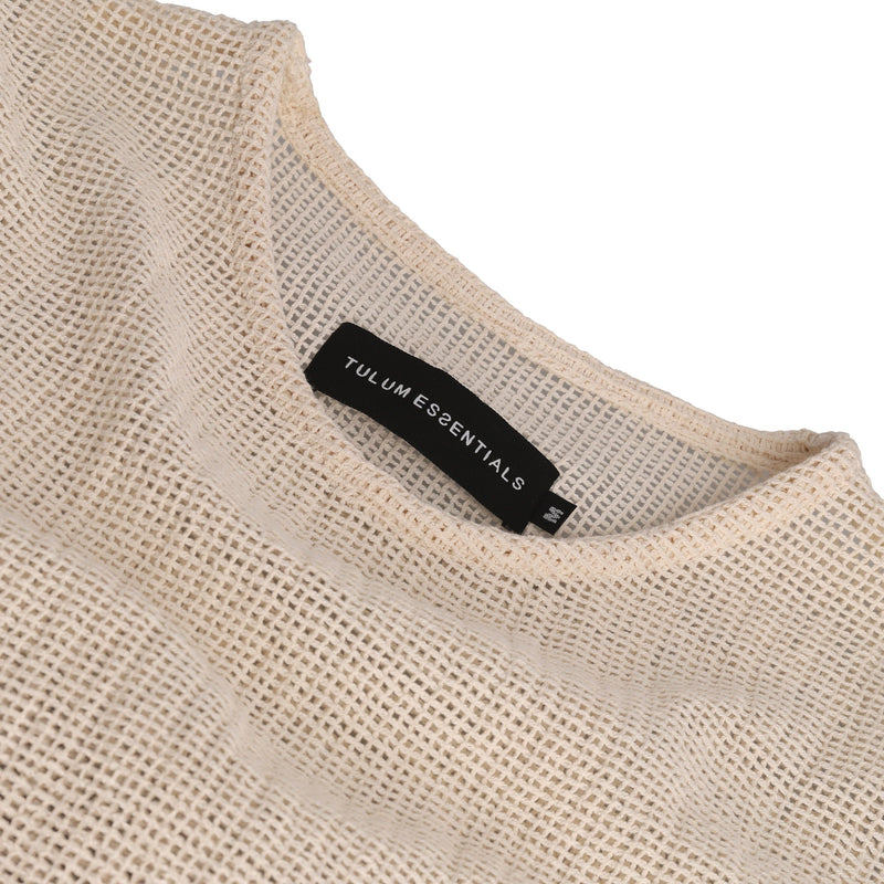 TULUM HEAVY KNIT TANK CRUDO