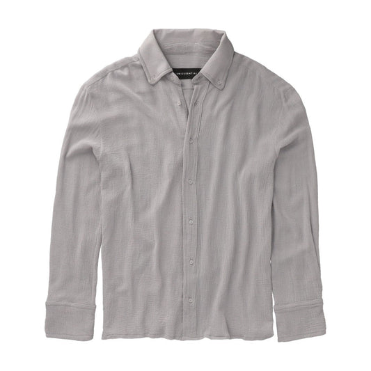 TULUM LONGSLEEVE BUTTON UP GASA SILVER