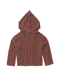 TULUM HEAVY KNIT MESH HOODIE ROSA