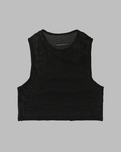 TULUM HEAVY KNIT TANK BLACK