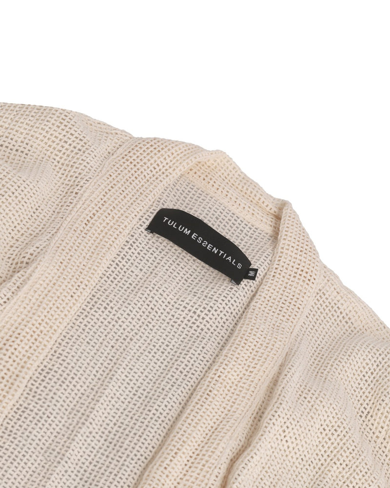 TULUM HEAVY KNIT KIMONO CRUDO