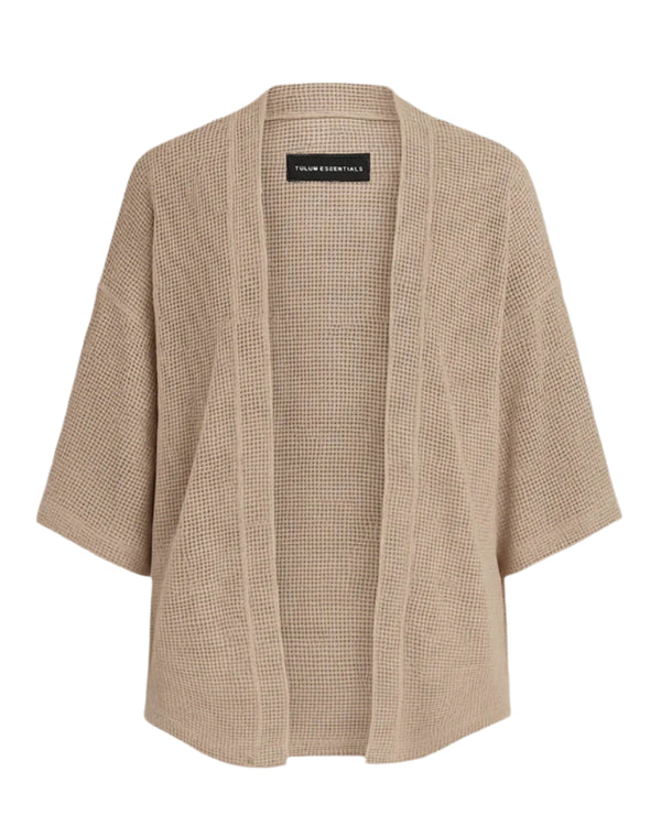 TULUM HEAVY KNIT KIMONO ARENA