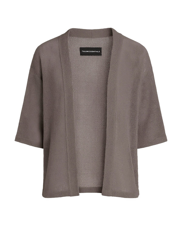 TULUM HEAVY KNIT KIMONO OXFORD GREY