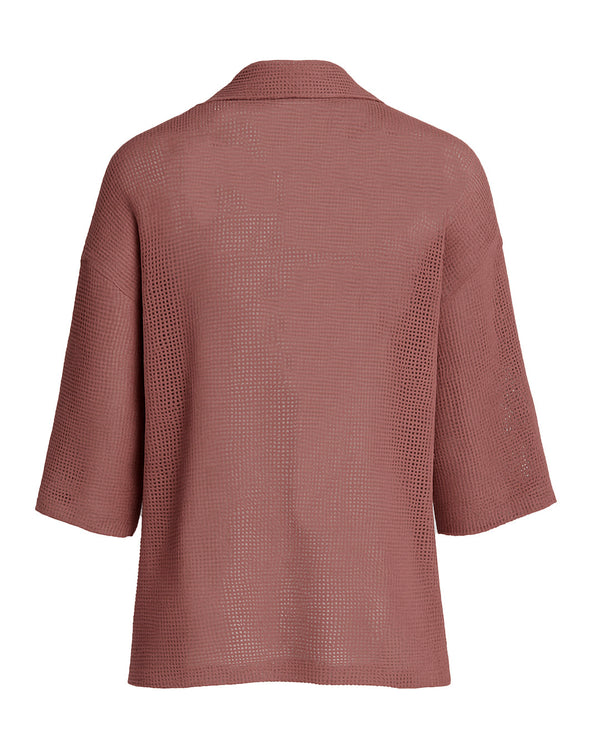 TULUM HEAVY KNIT KIMONO ROSA