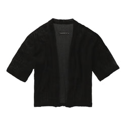 TULUM HEAVY KNIT KIMONO BLACK