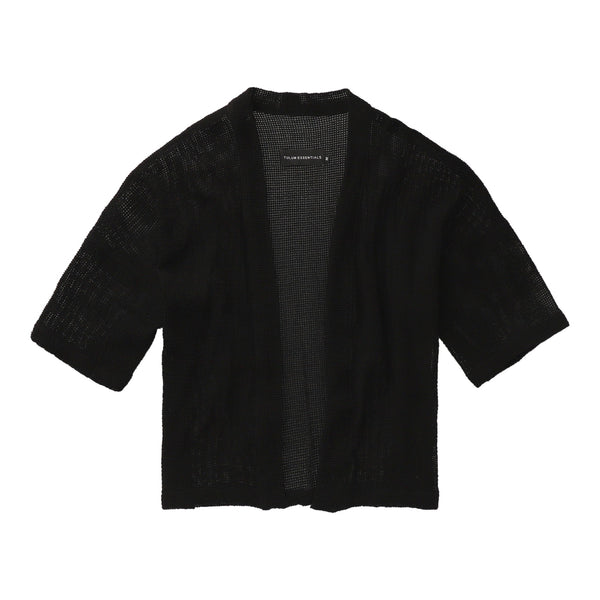 TULUM HEAVY KNIT KIMONO BLACK