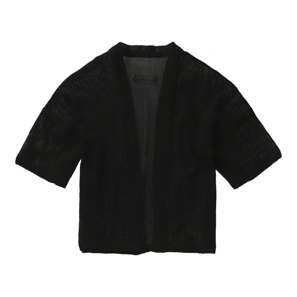 TULUM HEAVY KNIT KIMONO BLACK