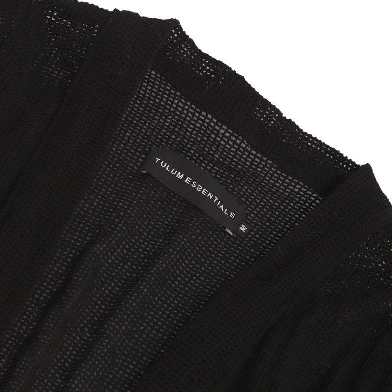TULUM HEAVY KNIT KIMONO BLACK