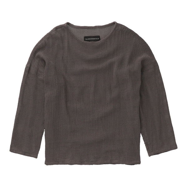 TULUM HEAVY KNIT LONGSLEEVE OXFORD GREY
