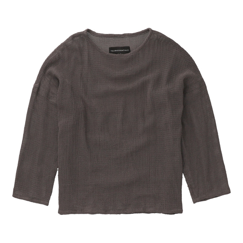 TULUM HEAVY KNIT LONGSLEEVE OXFORD GREY