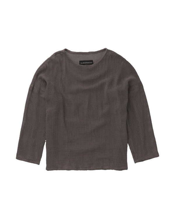 TULUM HEAVY KNIT LONGSLEEVE OXFORD GREY