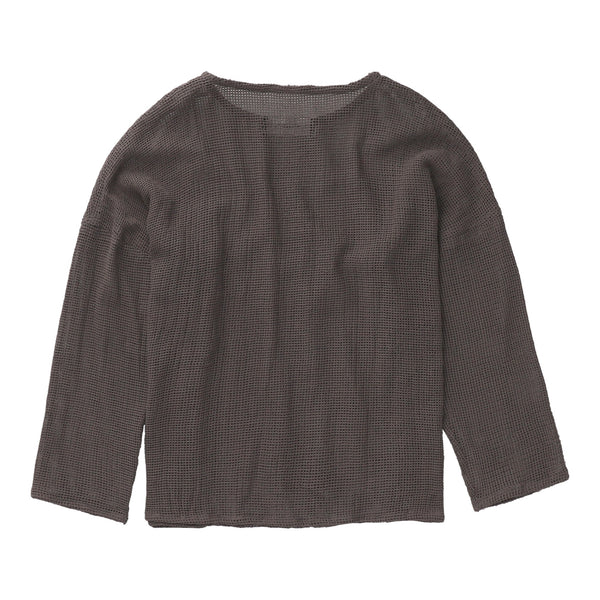 TULUM HEAVY KNIT LONGSLEEVE OXFORD GREY