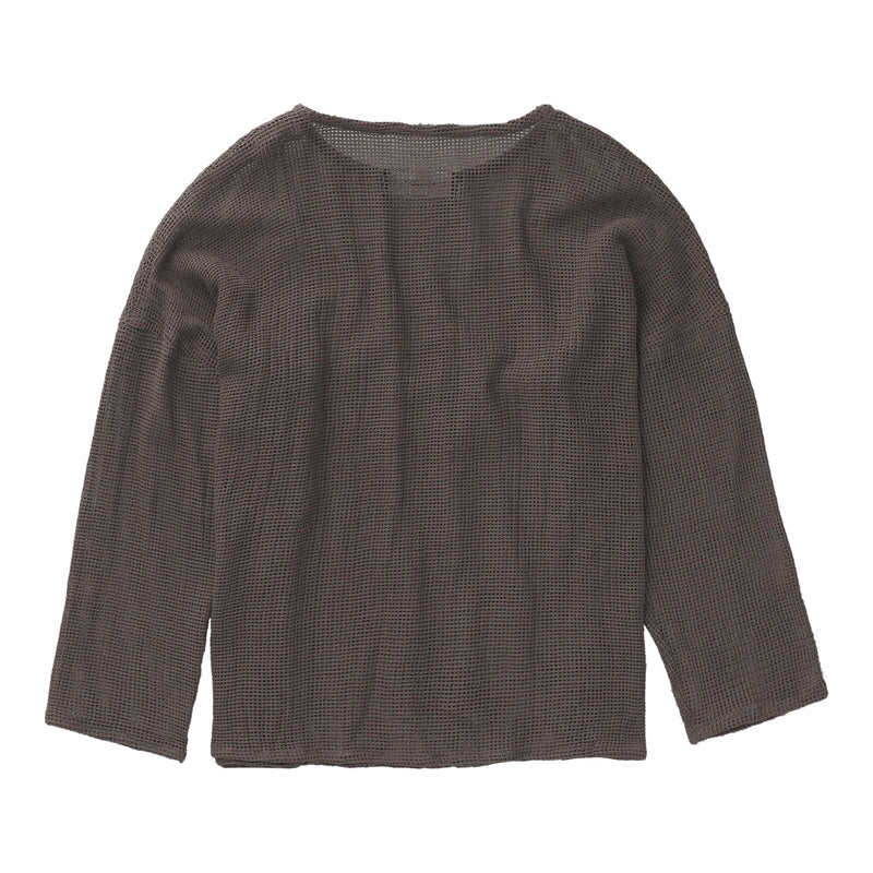 TULUM HEAVY KNIT LONGSLEEVE OXFORD GREY