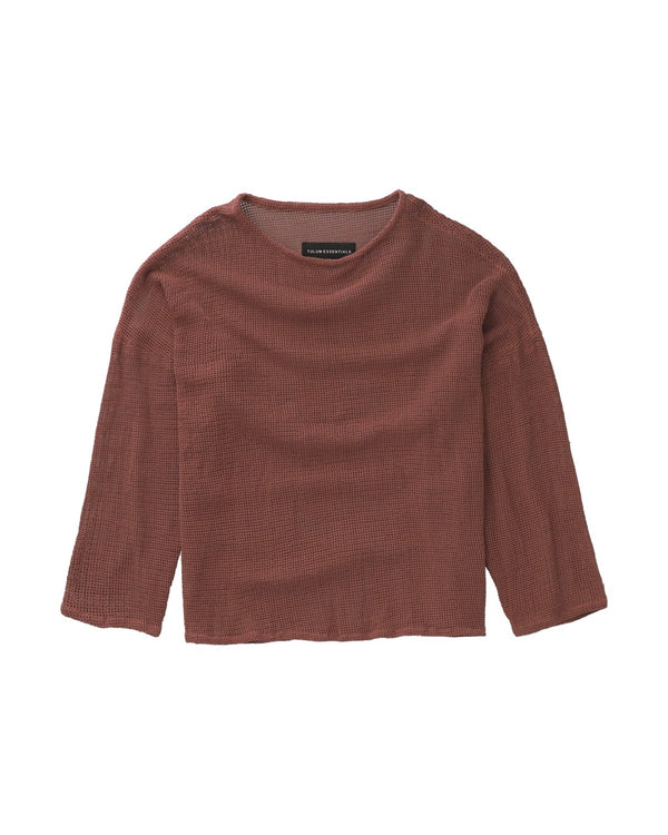 TULUM HEAVY KNIT LONGSLEEVE ROSA