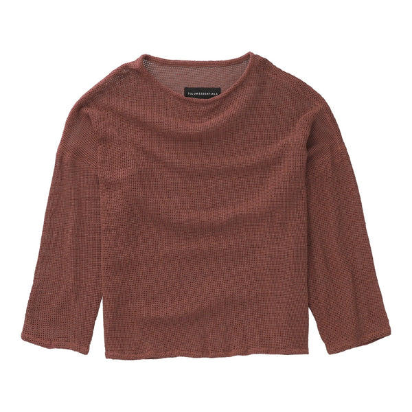 TULUM HEAVY KNIT LONGSLEEVE ROSA