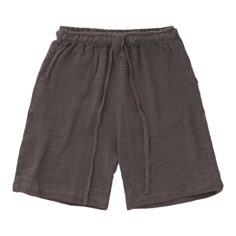 TULUM HEAVY KNIT SHORTS OXFORD GREY