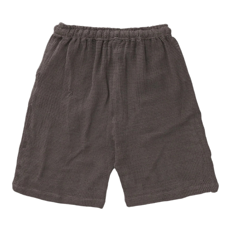 TULUM HEAVY KNIT SHORTS OXFORD GREY