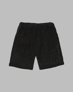TULUM HEAVY KNIT SHORTS BLACK