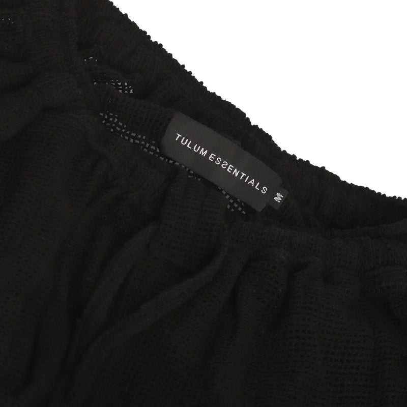 TULUM HEAVY KNIT SHORTS BLACK