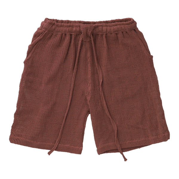 TULUM HEAVY KNIT SHORTS ROSA