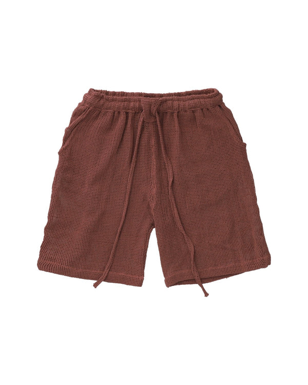 TULUM HEAVY KNIT SHORTS ROSA