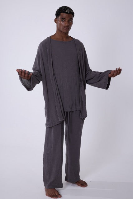 TULUM KIMONO LONG GASA OXFORD GREY