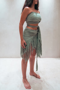 TULUM TOP & SKIRT SAGE
